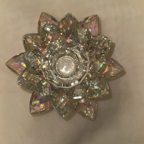 Swarvoski Clear Figurine Candle Holder - Picture 2 of 3